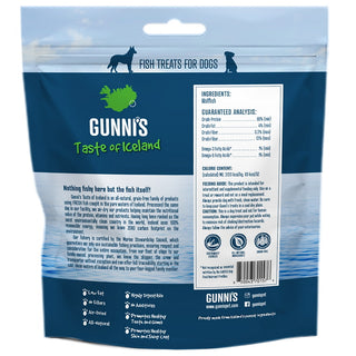 Gunni's Wolffish Skin Shorties Dog Treats, 2.5-oz Bag