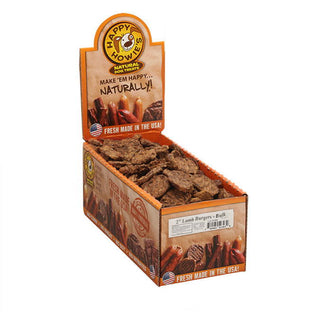 Happy Howie's 2" Mini Lamb Burgers Dog Treats, Case of 126