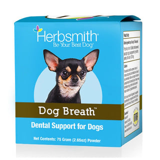 Herbsmith Dog Breath Dental Support Powder For Dogs, 75-Grams