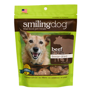 Herbsmith Smiling Dog Beef with Potatoes Freeze-Dried Dog Treats, 2.5-oz Bag