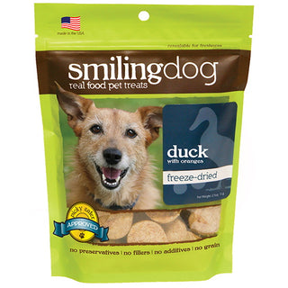 Herbsmith Smiling Dog Duck with Oranges Freeze Dried Dog Treats, 2.5-oz Bag