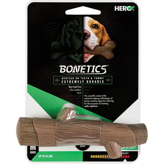 Hero Bonetics Stick Dog Chew Toy, Wood Scent, Medium