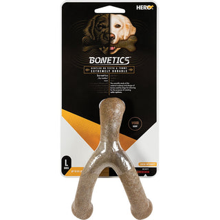 Hero Bonetics Wishbone Dog Chew Toy, Wood Scent, Large