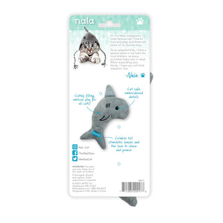 Hero Nala's Simon The Shark Catnip Filled Cat Toy