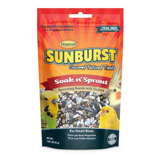 Higgins Sunburst Gourmet Soak n' Sprout Natural Treats for Small Pet Birds