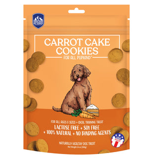 Himalayan Pet Supply Carrot Cake Cookies Crunchy Dog Treats, 14-oz bag