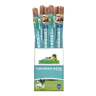 Himalayan Pet Supply Churro Stix with Salmon Dog Treat, 10-Inch, 12-Count Case