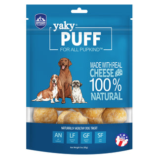 Himalayan Pet Supply Grain-Free yaky PUFF Cheese Dog Treats, 3-oz bag