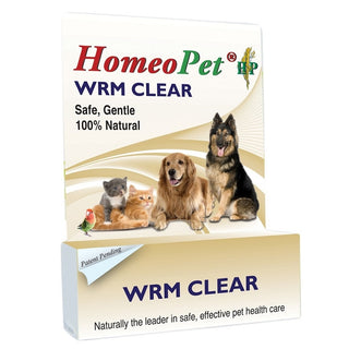 HomeoPet WRM Clear Homeopathic Dewormer for Dogs & Cats