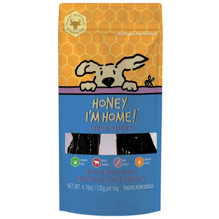 Honey I'm Home Honey Coated Buffalo Liver Sticks Dog Treats