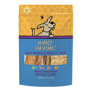 Honey I'm Home Mini Muncher Variety Pack Honey Coated Dog Treats