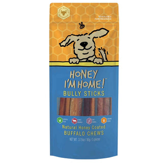 Honey I'm Home Water Buffalo Bully Sticks, 6"