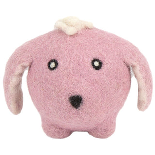 HuggleHounds Bunny Eco-Wooly Ball Dog Toy