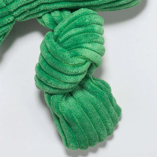 HuggleHounds Fergie Frog Knottie Dog Toy, Small