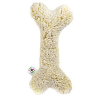 HuggleHounds HuggleFleece Bone with Invincible Squeaker Dog Toy, 2-Foot Long