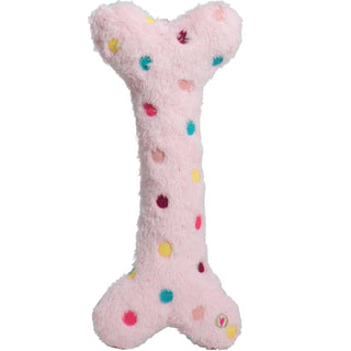 HuggleHounds Oh Happy Day Birthday (Or Any Day!) Bone Dog Toy, 12-Inch