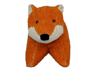 HuggleHounds Squooshie Fox Plush Dog Toy