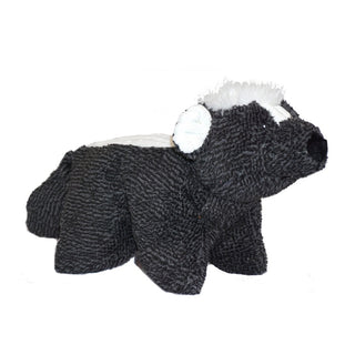 HuggleHounds Squooshie Skunk Plush Dog Toy