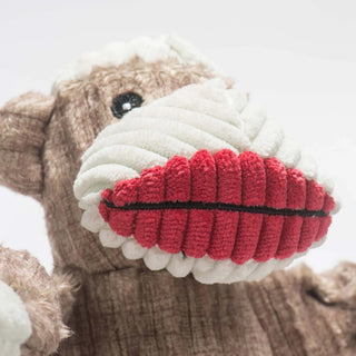 HuggleHounds Stuey Sock Monkey Knottie Dog Toy, Small