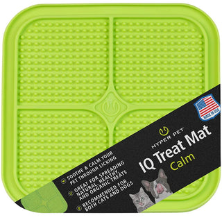 Hyper Pet IQ Treat Lick Mat for Dogs & Cats, Calm, Medium, Green