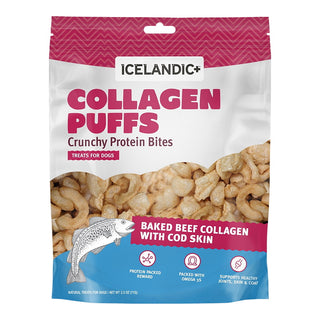 Icelandic+ Beef Collagen Puffs with Cod Skin Treats for Dogs, 2.5-oz Bag