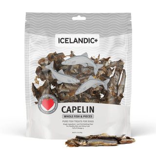 Icelandic+ Capelin Whole Fish & Pieces Dog Treats, 9-oz Bag