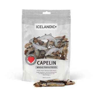 Icelandic+ Capelin Whole Fish & Pieces Dog Treats, 2.5-oz Bag