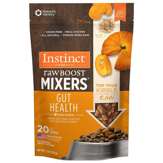 Instinct Freeze-Dried Raw Boost Mixers Grain-Free Gut Health Recipe Dog Food Topper, 5.5-oz Bag