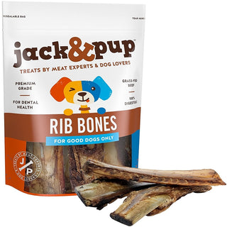 Jack & Pup Rib Bones Dog Treats, 5-Bones