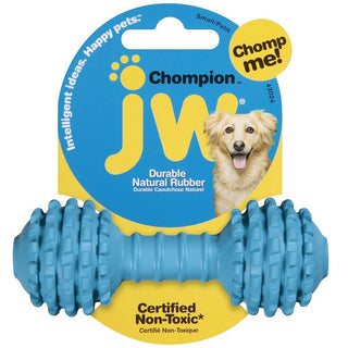 JW Pet Chompion Rubber Dog Toy, Lightweight