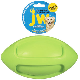 JW Pet iSqueak Funble Football Dog Toy, Large