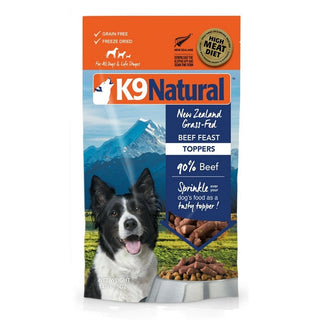 K9 Natural Beef Feast Freeze-Dried Dog Food Topper, 5-oz bag