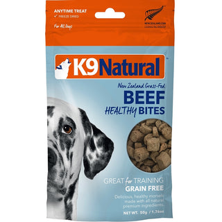 K9 Natural Beef Healthy Bites Freeze-Dried Dog Treats, 1.76-oz Bag