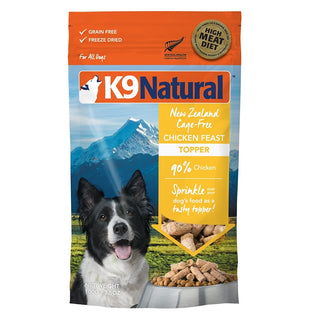 K9 Natural Chicken Feast Freeze-Dried Dog Food Topper, 5-oz bag