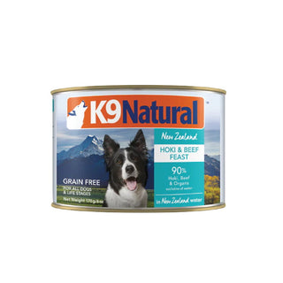 K9 Natural Hoki & Beef Feast Canned Dog Food, 6-oz, Case of 12