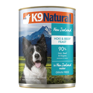 K9 Natural Hoki & Beef Feast Canned Dog Food, 13-oz, Case of 12