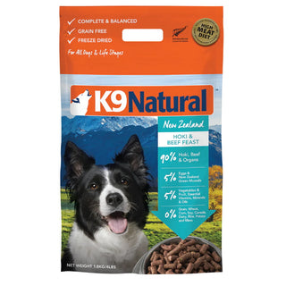 K9 Natural Hoki & Beef Feast Freeze-Dried Dog Food, 4-lb Bag