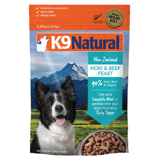 K9 Natural Hoki & Beef Feast Freeze-Dried Dog Food, 17.6-oz Bag