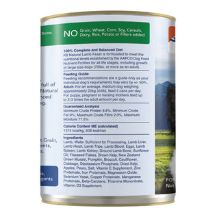 K9 Natural Lamb Feast Canned Dog Food, 13-oz, Case of 12