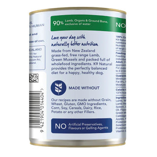 K9 Natural Lamb Feast Canned Dog Food, 13-oz, Case of 12