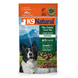 K9 Natural Lamb Feast Freeze-Dried Dog Food Topper, 5-oz bag