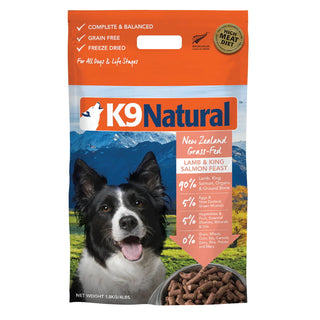 K9 Natural Lamb & King Salmon Feast Freeze-Dried Dog Food, 4-lb Bag