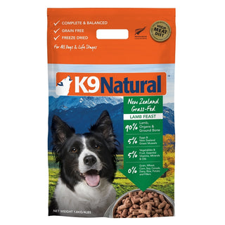 K9 Natural Lamb Feast Raw Freeze-Dried Dog Food, 4-lb Bag