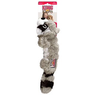 KONG Scrunch Knots Raccoon Dog Toy, Medium/Large