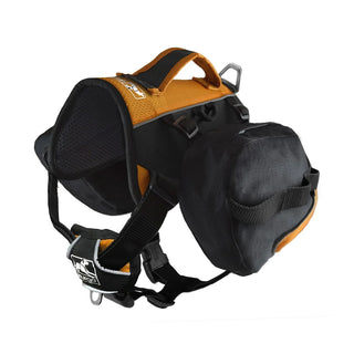 Kurgo Baxter Dog Backpack, Black/Orange