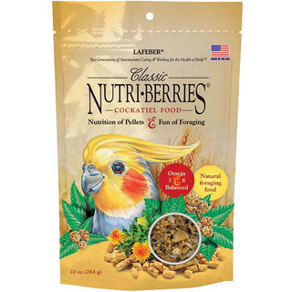 Lafeber's Classic Nutri-Berries Cockatiel Food, 10-oz Bag