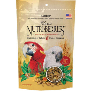 Lafeber's Classic Nutri-Berries Macaw & Cockatoo Food, 10-oz Bag