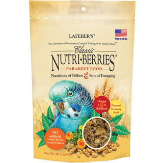 Lafeber's Classic Nutri-Berries Parakeet Food, 10-oz Bag