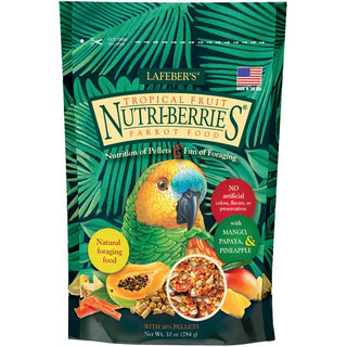 Lafeber's Tropical Fruit Nutri-Berries Parrot Food, 10-oz Bag