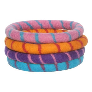 Lollycadoodle Boiled Wool Ring Dog Toys, Large